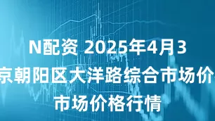 N配资 2025年4月30日北京朝阳区大洋路综合市场价格行情